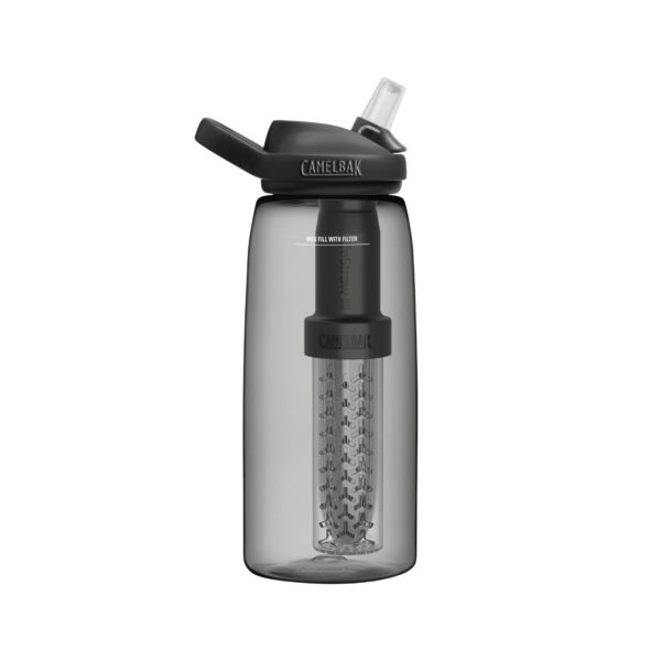 Botella Eddy+ con filtro LifeStraw 1L - Charcoal